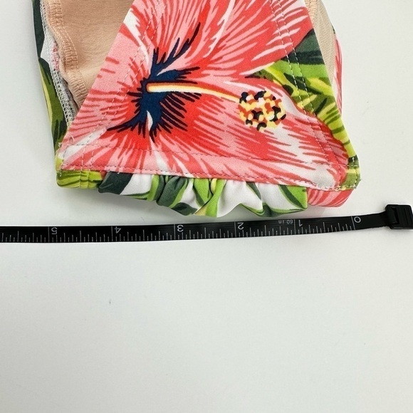 Kona Sol Women’s Tropical Print Bikini Top with Tie Size Medium - Picture 11 of 12